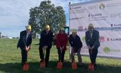Representatives from the University of Illinois at Urbana-Champaign and the Bill & Melinda Gates Foundation breaking ground