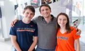 2018 Illinois Summer Fellows with Charles Pignon