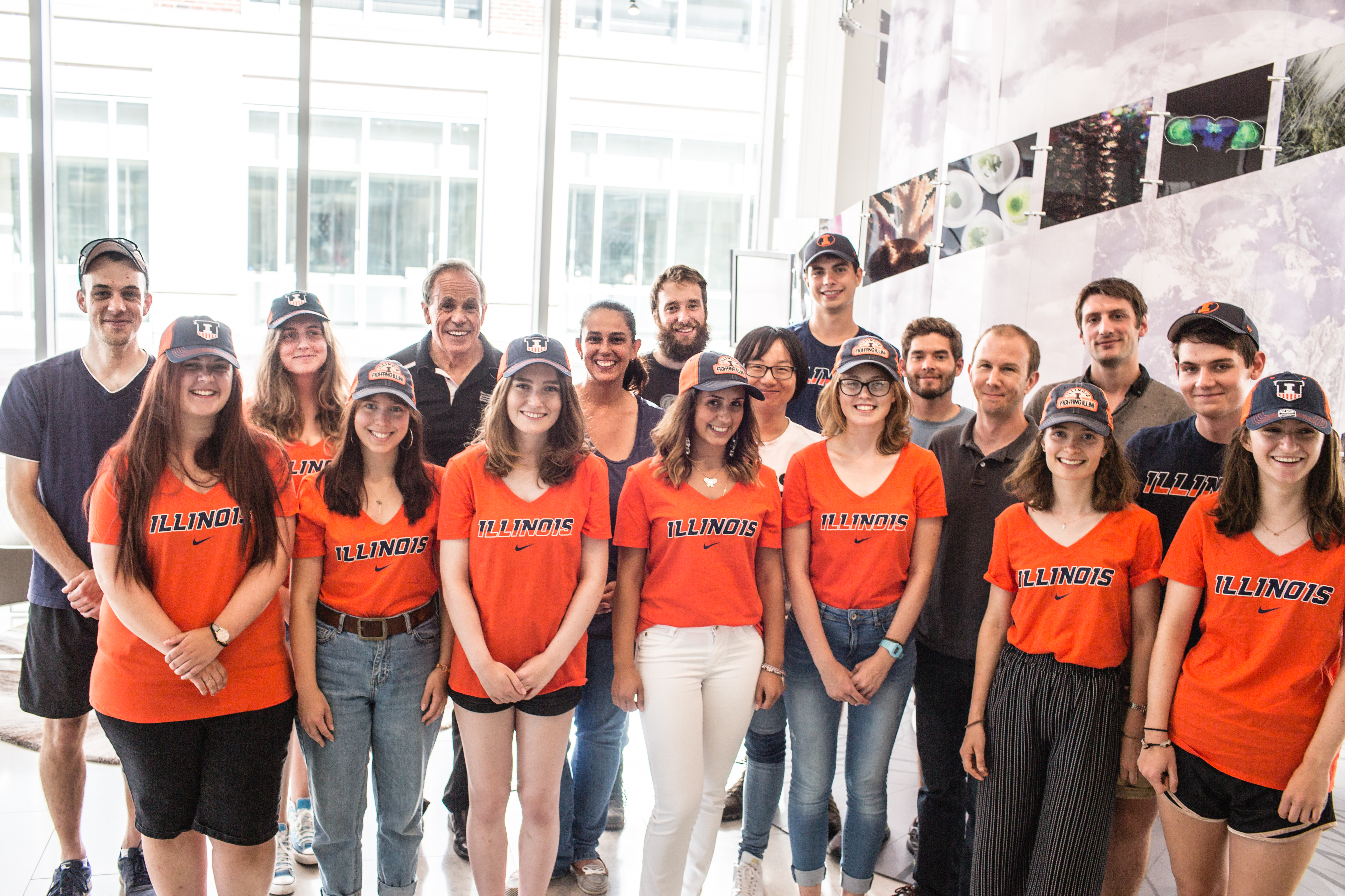 Oxford interns pictured with their summer advisers.