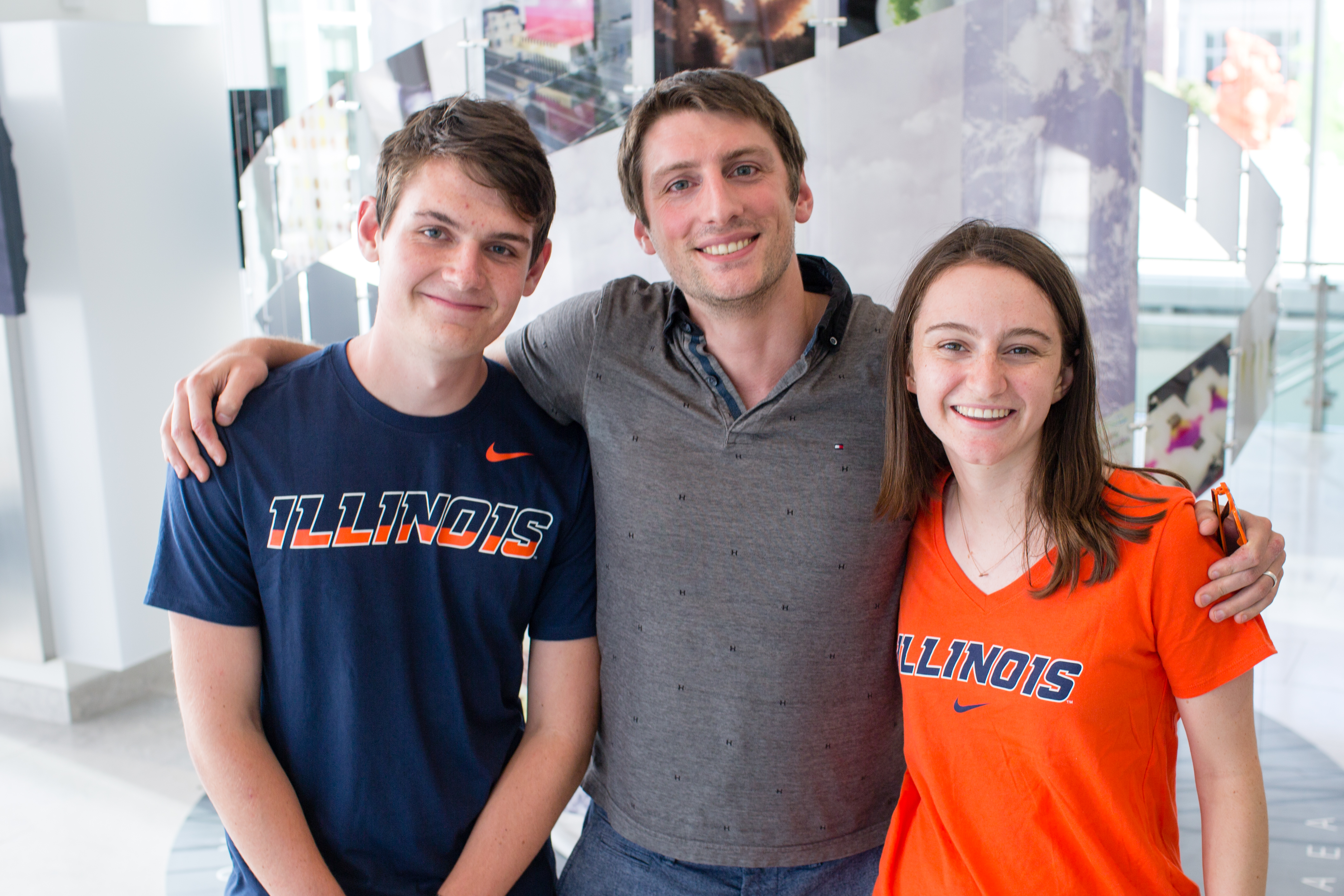 2018 Illinois Summer Fellows with Charles Pignon