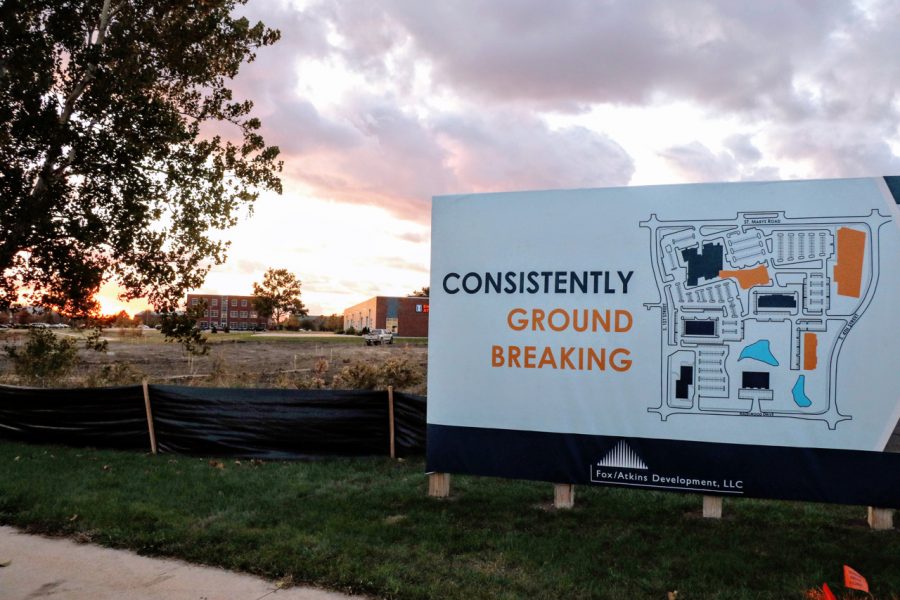 A sign at Research Park says "Consistently Ground Breaking"