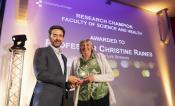 Christine Raines at Essex’s Celebrating Excellence in Research and Impact Awards